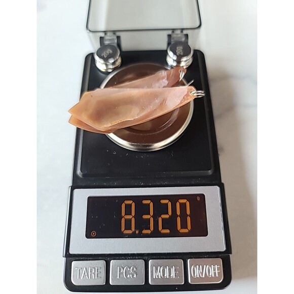 Abalone Shell Dangling Pierced Earrings Vintage, READ Description - Picture 9 of 10